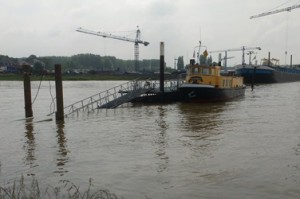 Hoog water voetveren