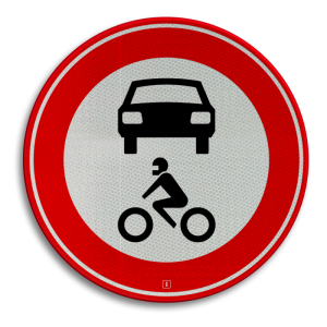 verkeersbord c12 verboden gemotoriseerd verkeer