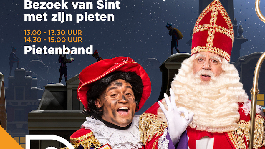 Sint in winkelcentrum Dukenburg